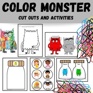 Color Monster activity pack