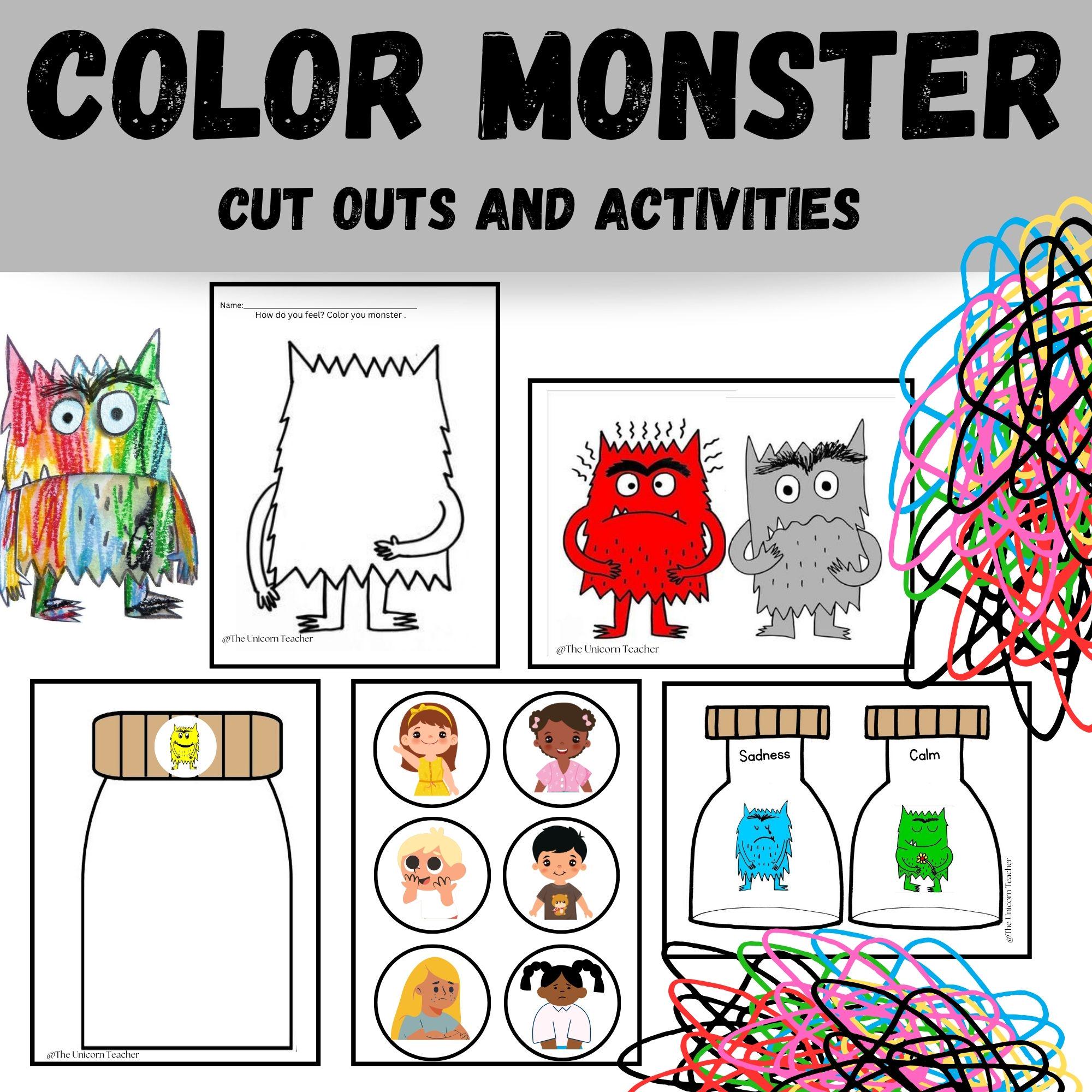 Social Emotional- Color Monster activity pack