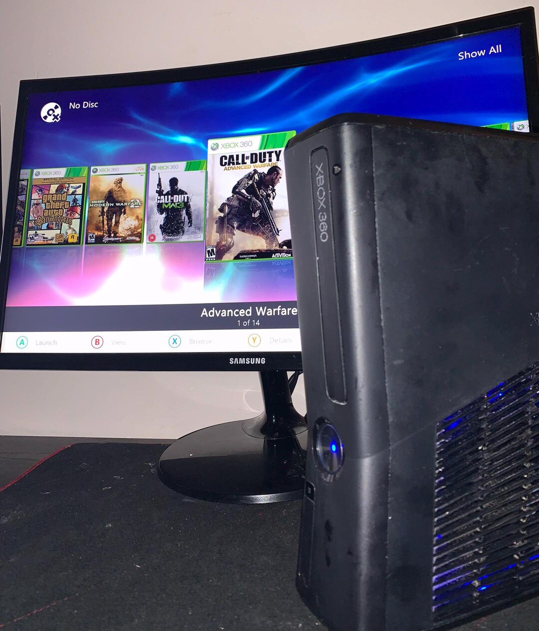 Xbox 360 Slim RGH 3 Custom Fan Leds Multicolor Remote, Blue or Red ...