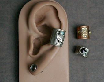 Ear Cuff, Badass Statement Earring, Hand-fabricated, Alternative Rustic Style