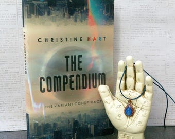 Science Fiction Novel, Handmade Pendant, The Compendium, The Variant Conspiracy (Book 2)