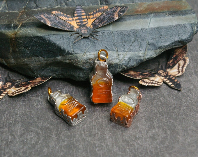 Retro Cola Bottle Charm, Nostalgic Jewelry, 80s and 90s Kids