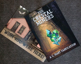 Folk Horror, Mini Book, The Crystal Miners, Short Story, Postcard