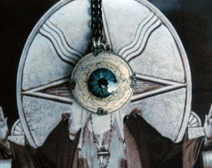 Odin's Eye Sterling Silver Compass Pendant