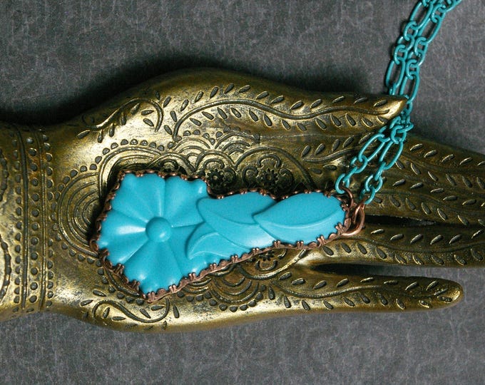 Upcycled Brush Necklace, Repurposed Vintage Toy, Alternative Punk Style