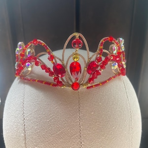 Red Ballet Tiara/Headpiece/Crown- Paquita/La Bayadere/Diana and Acteon/Nikiya/Gamzatti