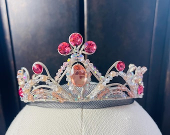 Light Pink & Silver Ballet Tiara for Sugarplum, Aurora, Gamzatti, Dulcinea, Le Corsaire
