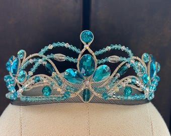 Light Blue and Silver Ballet Tiara for Grand Pas Classique, Bluebird, Le Corsaire