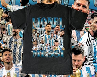 Vintage Lionel Messi Shirt - Football, Soccer Custom Vintage Design, High Quality T Shirt, Argentina, Inter Miami