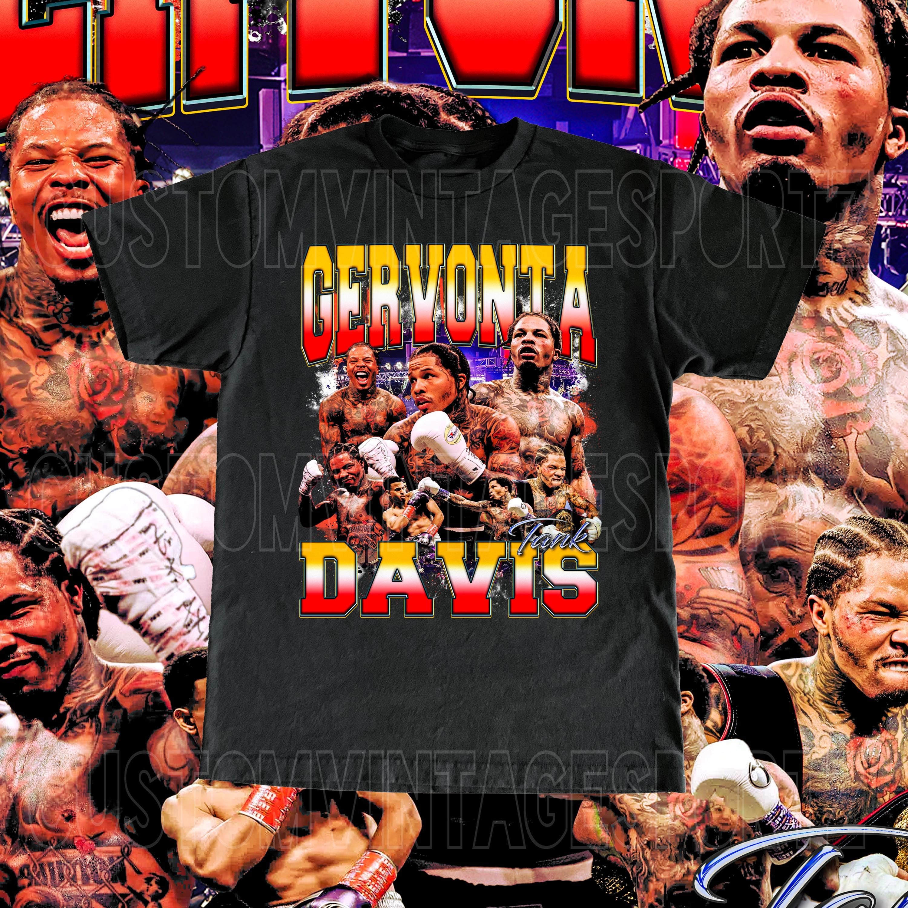Gervonta Davis Tee - Tank Fighter Boxer Custom Vintage Design High