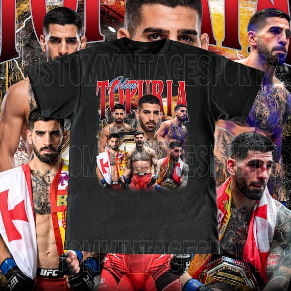 非売品 UFC イリア・トプリア 肖像画 & Tシャツ ヴィンテージ イリア トプリア Tシャツ - カスタム ヴィンテージ