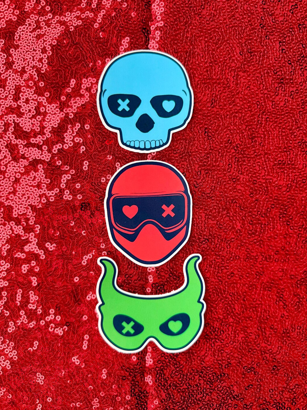Mask Tok Lights Out Inspired Masktok Sticker | Waterproof Vinyl Decal for Dark ...