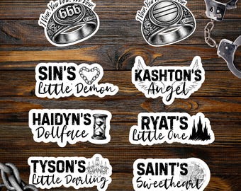 LORDS Series Stickers Set 2 | Spade Brothers Dark Romance | Waterproof Vinyl Stickers