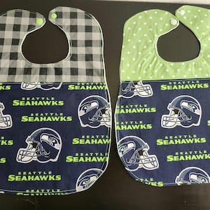 Seattle Seahawks Baby Bibs Set – Quilted NFL Fan Gear for Toddlers