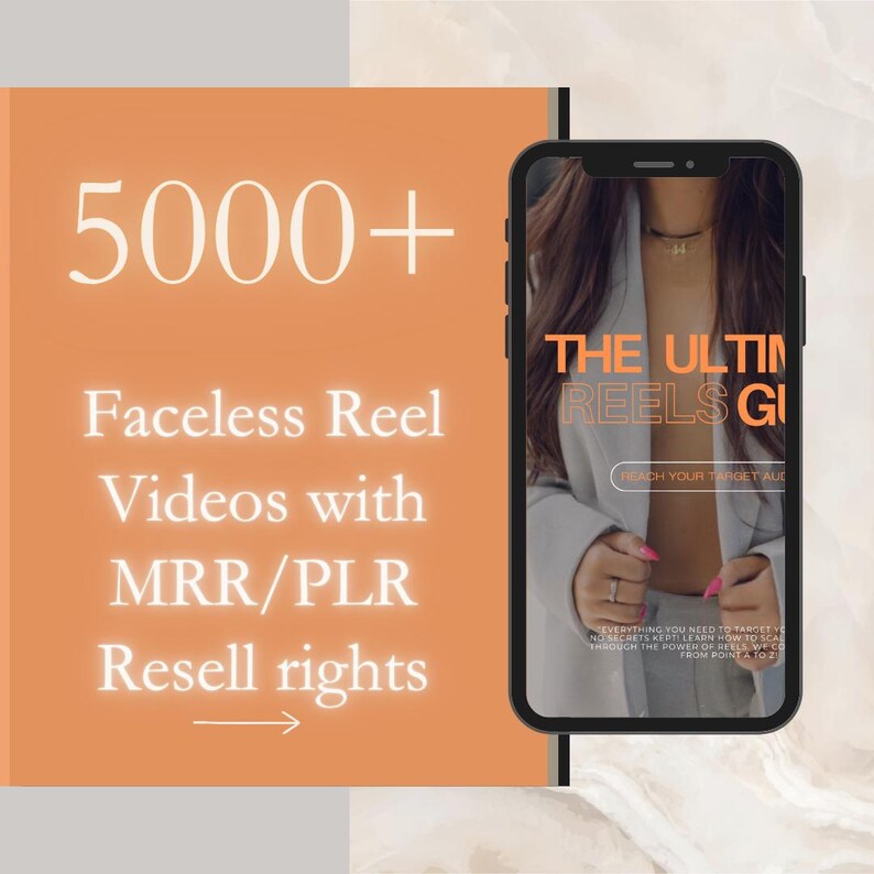 5000 Done for You Faceless Reel Videos Aesthetic, Luxury, Travel, Boss
