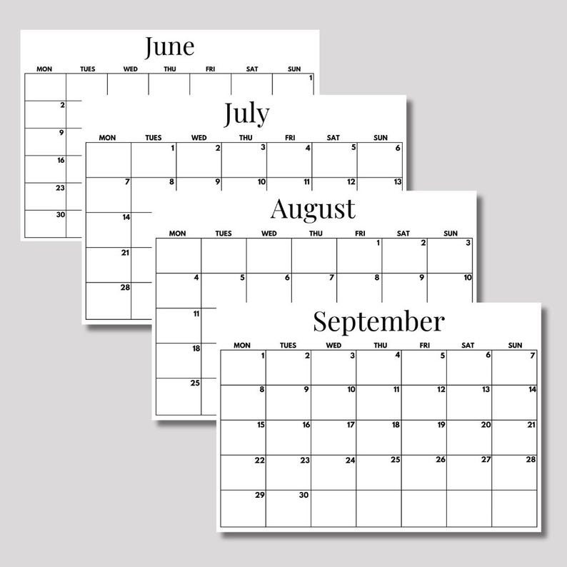 Calendar 20252026 Monthly Planner Landscape Minimalist A3 A4 Size Calendar 20252026 Monthly Planner Landscape Minimalist A3 A4 Size