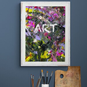 Colourful abstract painting - ART