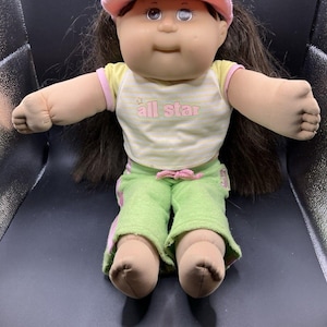 2003 Cabbage Patch Kids Brown Hair and Eyes 20th Anniversary All Star Sport Y2K
