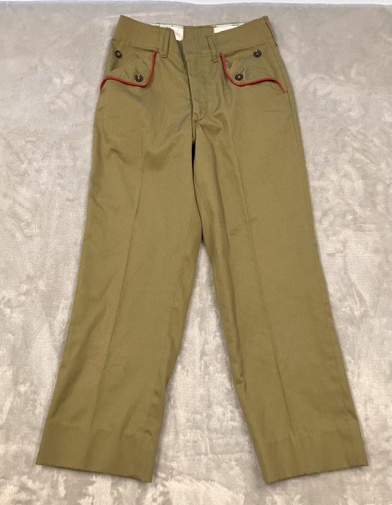 60’s Vintage BSA Pants Vintage 60s BSA Boy Scouts Uniform Pants Trousers Khaki Green