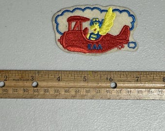 Rare EAA Experimental Aircraft Vintage Patch W/ Bird Mascot Airplane Aviation