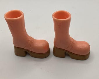 Bratz MGA Shoes Beige Boots 2003 Wintertime Wonderland Yasmin