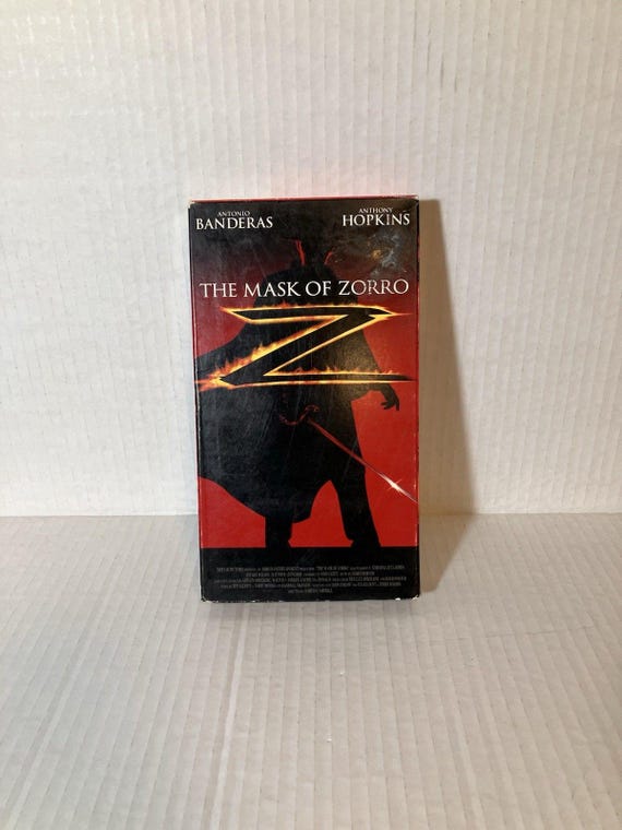 The Mask of Zorro VHS 1998 Tested 90s Action Drama - Etsy