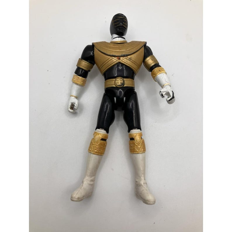 Figura de acción vintage del Ranger Dorado de Power Rangers Zeo de 1996 de Bandai imagen 1