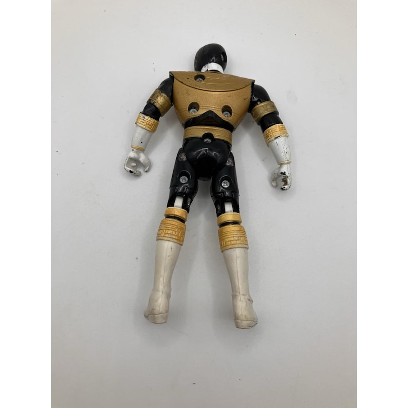 Figura de acción vintage del Ranger Dorado de Power Rangers Zeo de 1996 de Bandai imagen 3