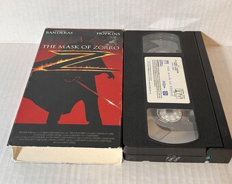 The Mask of Zorro VHS 1998 Tested 90s Action Drama - Etsy