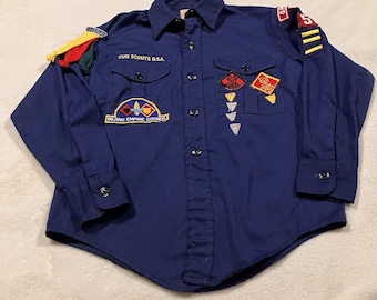 Vintage Cub Scouts BSA Shirt Patches Boy Scouts Of America READ Opportunity Wash