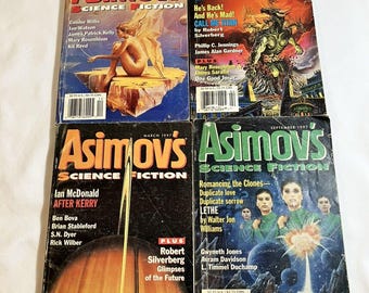 Vintage Lot of Asimov's Science Fiction - December 1996 February March Sept 1997