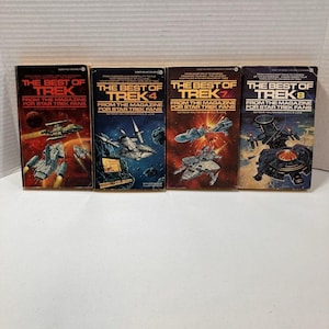 Vintage 70s 80s Lot of 4 Star Trek Themed Sci-Fi Books Paperback Science Fiction