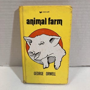 Vintage 1946  George Orwell Animal Farm Yellow Hardcover