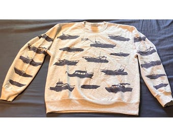 Vintage 90s 1990s Michigan Rag Company Cat Sweatshirt Cardigan - Etsy