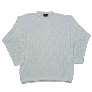 Vintage 90s Bergati Coogi Style Sweater Men&#39;s Puulover Crewneck Cosby Biggie Size XXL Jumper