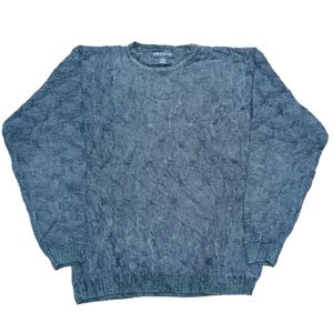 Suéter estilo Coogi de Croft & Barrow de los años 90, jersey de cuello redondo Cosby Biggie, talla XL