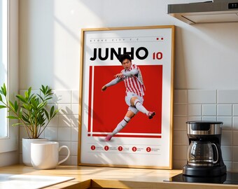 Jun-Ho Bae Soccer Poster: Stoke City Football Art (Digital Download)