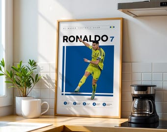 Cristiano Ronaldo Poster, Al Nassr, Portugal Football Art (Digital Download)