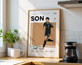 Son Heung-min Poster, Los Angeles FC, Korea Football (Digitaler Download)