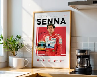 Ayrton Senna McLaren F1 Poster: Formula 1 Wall Art (Digital Download)