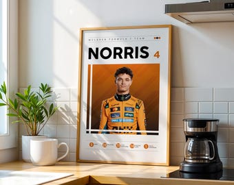 Lando Norris McLaren F1 Poster: Formula 1 Wall Art (Digital Download)