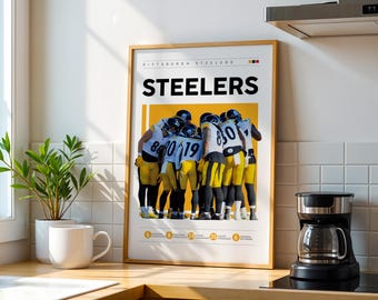 Pittsburgh Steelers Team Poster, NFL Football Art (Digital Download)