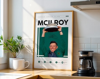 Rory McIlroy Golf Career Poster: Sports Wall Art (Digital Download)