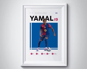 Lamine Yamal Poster: Barcelona Soccer Print (Digital Download)