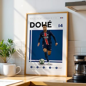 Desire Doue PSG Poster: Soccer Star Wall Art (Digital Download)