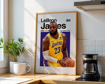 レブロン・ジェームズ、印刷可能なポスター、NBA、レイカーズ