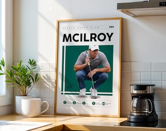 Rory McIlroy Golf Poster: Sports Wall Art (Digital Download)