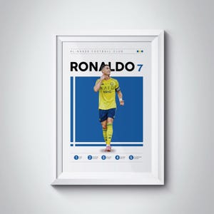 Cristiano Ronaldo Al Nassr Poster, Football Player Wall Art (Digital Download) image 2