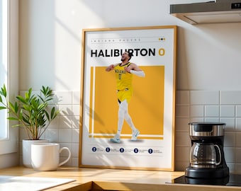 Tyrese Haliburton Poster: Indiana Pacers NBA Print (Digital Download)