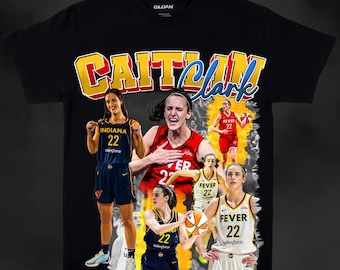Caitlin Clark, hoge kwaliteit png-bestand | Indiana-koorts | Vintage basketbalshirt met graphic | Digitale download | WNBA-clipart